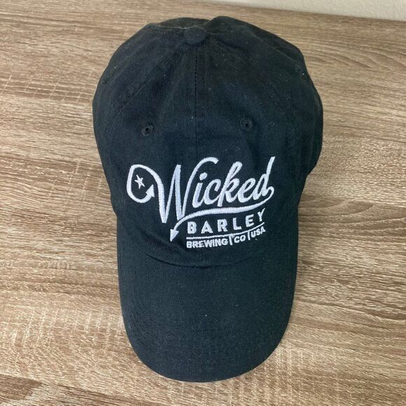 Wicked Barley‎ Brewing Company Hat Cap Adult Black Adjustable USA Mens Unisex - Picture 6 of 11